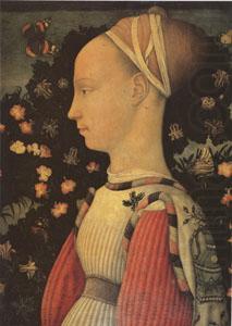 Portrait of Ginevra d'Este (mk05), Antonio Puccio Called Pisanello